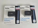 (2) Vivitar Lithium Ion Rechargeable Camcorder Battery B50 For Sony NP-FV50 A4. Fixed Price $50.00.