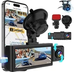 Milerong 2.5K Dash Front Rear And Inside, 3 Channel Dual Camera Wifi. Fixed Price $54.16.