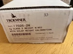 Troemner 7025-2W, 1G Class Weight W/wcc With Nvlap Calibration. Fixed Price $99.99.