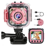 Prograce Kids Underwater Camera & Pool Toy - IP68 Waterproof Action Pink. Fixed Price $57.99.