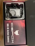 Icefox Uhd 4K Action Camera Waterproof 40M, Duel Screen, Wifi, Image Stabilizer. Fixed Price $25.00.