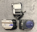 Lot 3 Sony Handycam DCR-DVD101 DVD108 Canon Elura 50 Minidv Camcorders Untested. Fixed Price $55.87.