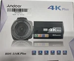 Andoer HDV-514K Plus 48MP Camcorder Wi-fi Night View 16X Zoom Video Camera. Fixed Price $75.00.
