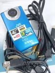 Jvc GC-FM2AE Picsio Hd Memory Camera Portable Pocket Video Camcorder Blue. Fixed Price $147.99.