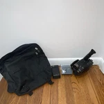Jvc Camcorder W/ Sony Tape, Rechargeable Battery Adapter, Bag. Fixed Price $40.00.