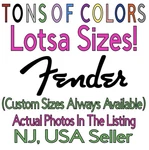 Fender Guitar Logo #2 Die Cut Vinyl Decal - Rock & Roll Jazz Blues Musicians. Fixed Price $8.99.