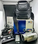 Sony DCR-SR200 40GB Handycam Digital Camcorder Full Kit (read Desc). Fixed Price $179.99.