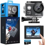 4K Action Camera 131FT Waterproof 8X Zoom Wifi Voice Control Akaso V50ELITE. Fixed Price $259.99.