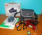 Jvc Everio GZ-E200BU Full Hd Camcorder 40X Zoom W Accessories. Fixed Price $128.99.