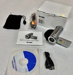 Global Dv 136ZB 3.1MP Mini Digital Video Camera + Accessories & Box. Fixed Price $24.80.
