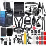 Gopro Max 360 Black Waterproof Action Camera & 50 Piece Accessory Kit. Fixed Price $486.95.