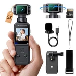 Boblov 5K Pocket Action Camera Body Vlogging 270 Rotating Lens With Mic. Fixed Price $59.99.