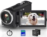 Gcasio 2.7K Video Camera Camcorder Qhd 56MP Youtube Vlogging Ink Black. Fixed Price $97.22.