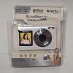 Vivitar Snapshot Duo Digital Camera - White New Open Box Charger Not Included. Fixed Price $34.99.