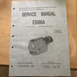 Canon ES900A Video Camera Repair Manual Service Guide. 8MM Camcorder. Fixed Price $40.00.
