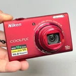 Nikon Coolpix S6200 Red 16MP 10X Zoom Digital Camera Batteries Charger Case More. Fixed Price $165.00.