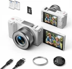 5K Digital Camera With 6X Optical Zoom Vlogging Youtuber 2.8" Screen 72MP Webcam. Fixed Price $113.27.