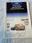 Jvc GR-S707 Camera-recorder-player Instruction Manual. Fixed Price $15.00.