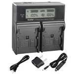 Lcd Dual Charger For Canon XF705 4K Uhd, C200, C200B, C300 Mark Ii Pl Cinema. Fixed Price $50.49.