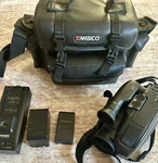 Panasonic Palmcorder PV-IQ203D Vhs-c Handheld Camcorder 10X Black Adapter. Fixed Price $42.00.