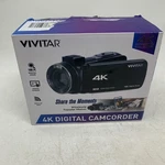 Vivitar DVR864-BLK 4K Ultra Hd Camcorder Touch Screen Wifi Night Vision Eis. Fixed Price $43.95.