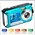 Underwater Camera Fhd 2.7K 48 Mp Waterproof Digital Selfie Dual Screen. Fixed Price $59.99.