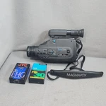 Magnavox Easycam Vhs-c Camcorder CVN610AV01 8:1 Zoom Vintage Video Not Tested. Fixed Price $35.00.