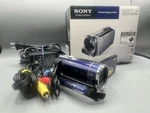 Sony DCR-SX44 Handycam Camcorder Blue,charger,battery,box + 8GB Tested. Fixed Price $105.00.
