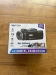 Vivitar Digital Camcorder Video DVR4K-BLK Brand New Open Box. Fixed Price $68.25.
