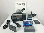 Minolta Master C-518 Video Camera Recorder Battery, Charger And New Cassette E1. Fixed Price $25.00.