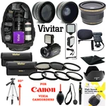 Canon Vixia Hf R800 Giant Hd Accessories Kit Backpack Tripod Microphone Lenses. Fixed Price $158.92.