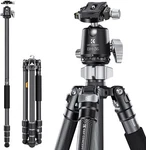 K&f Concept 68IN Carbon Fiber Camera Tripod Professional With Metal Ball Head. Fixed Price $179.99.