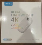 Akaso Keychain 4K Ultra Hd Vlog Camera, Eis, Wi-fi, White, Handheld, Microsd Nib. Fixed Price $30.00.