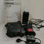 Vtg Fisher CAMCORDER-8 FVC-990 For Parts Repair Includes Shown Accessories. Fixed Price $38.49.