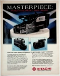 Hitachi VM6000A Full Size Vhs Hq Camcorder Vintage Print Ad 1980S. Fixed Price $14.25.