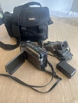 Gray Panasonic PV-L680D Vhs-c Palmcorder W/150X Digital Zoom, All Accessories. Fixed Price $25.00.