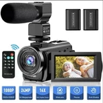 Actitop 201LM+M105 Video Camera Camcorder 24MP 1080P 30FPS. Fixed Price $70.00.