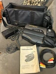 Vtg Hitachi VM-3700A Vhs Movie Camera Recorder Camcorder Bag Cables No Battery. Fixed Price $45.00.