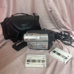 Samsung SCL906 HI8 Analog Video Camcorder Works Case Charger 2 Tapes Bad Battery. Fixed Price $80.00.