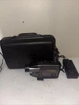 Hitachi VM-E58A 8MM VIDEO8 Camcorder W/ Case+battery Station(read Description). Fixed Price $74.99.