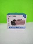 Vivitar Pro 4K Ultra Hd Digital Camcorder Wifi Night Vision Open Box. Fixed Price $45.00.