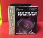 Raynox HD-6600 Pro Wide Angle Lens 43MM+UV 72MM Canon Vixia HV40 HV30,EOS-M 22MM. Fixed Price $231.05.