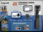 Polaroid 4K Streaming Action Camera Content Creator Kit 20 Megapixels Wi-fi. Fixed Price $33.99.