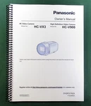 Panasonic HC-VX3 HC-V900 Instruction Manual: 239 Pages & Protective Covers!. Fixed Price $29.95.