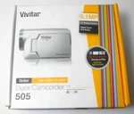 New Vivitar Dvr 505 Digital Camcorder Camera Silver 5.1 Mp. Fixed Price $19.95.