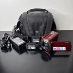 Handycam DCR-SR68 (red) 80GB Camcorder W/sony Charger & Two Oem Batteries. Fixed Price $149.95.