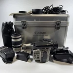 Canon Canovision Video Camera W/ Cl 8-120MM F2.1 Charger Battery HC-1000 Case. Fixed Price $299.95.