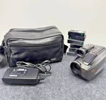 Panasonic Palmcorder PV-D209D Vhs-c Camcorder Bundle Bag Adapter Tapes Untested. Fixed Price $49.41.