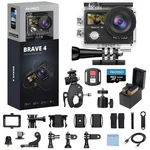 Action Camera 4K 30FPS 20MP 131FT Waterproof Wifi Remote Akaso Brave 64GB Card. Fixed Price $179.99.