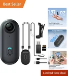 Portable 4K Action Body Camera With 128GB Memory For Travel And Pet Walking. Fixed Price $151.99.